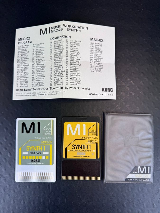 【希少】Korg メモリーカードセット MPC-02/MSC-02 M1シリーズ 希少】Korg メモリーカードセット MPC-02/MSC-02 M1シリーズ