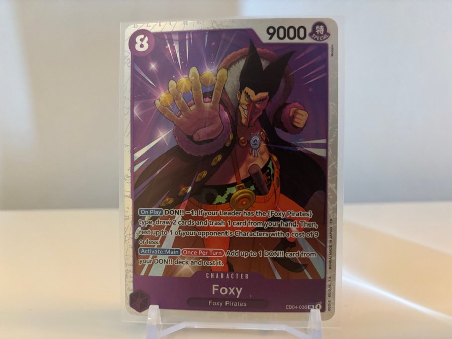 One Piece Card Game - Foxy EB04-036 SR | Kp p Tradera (731951054) One Piece Card Game - Foxy EB04-036 SR | Kp p Tradera (731951054)