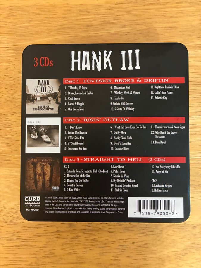 Hank III - Collector's Edition (3 x CD Metal Bo.. | Köp på