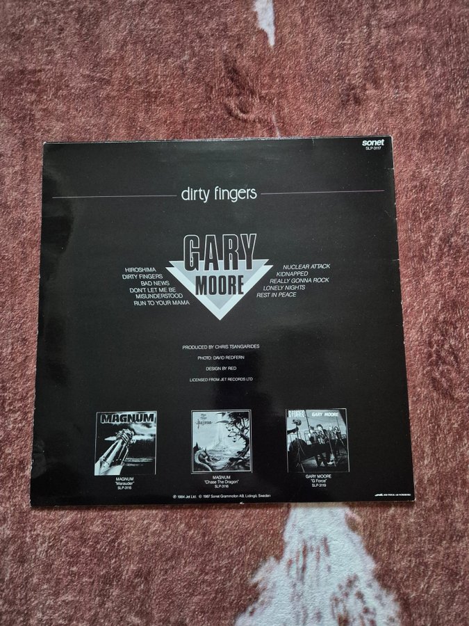 Gary Moore - Dirty Fingers LP | Köp på Tradera (708684698)