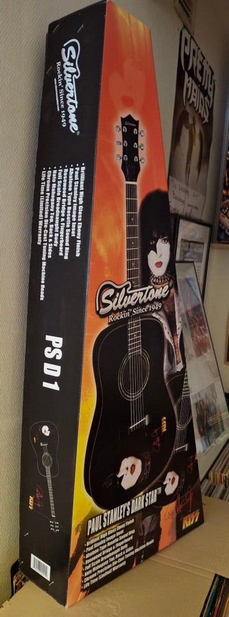 KISS Silvertone Paul Stanley Dark Star Akustisk.. | Köp på Tradera