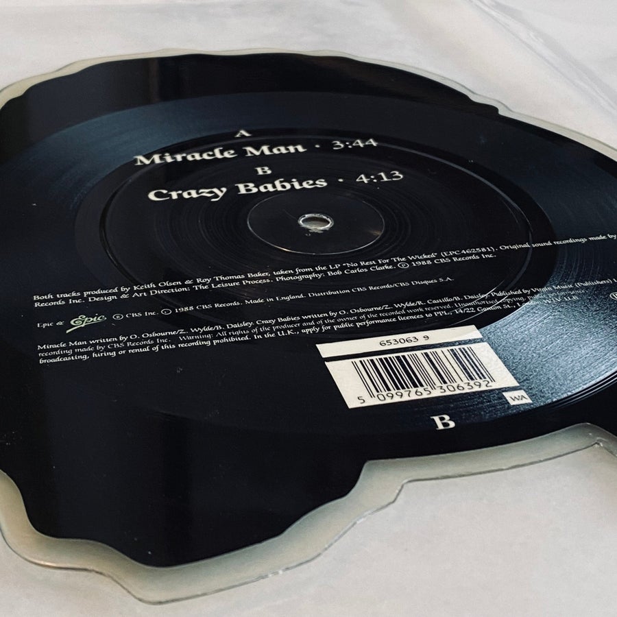 Ozzy Osbourne - Miracle Man 7” Picture Single -.. | Köp på Tradera