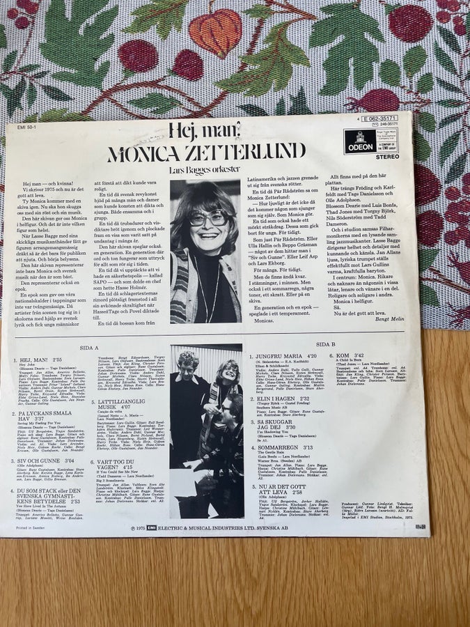 Monica Zetterlund - Hej, man! (LP-skiva) Från 1.. | Köp på Tradera