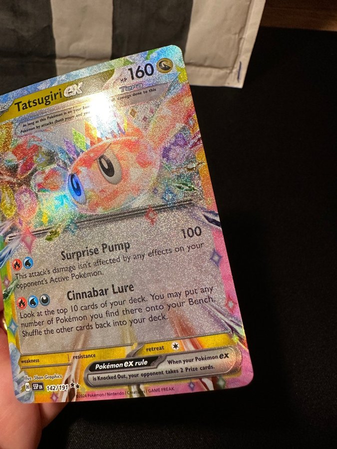 142 191 pokemon card Dachsbun ex (160/142) - Pokemon Stellar Crown (SCR) main image 1