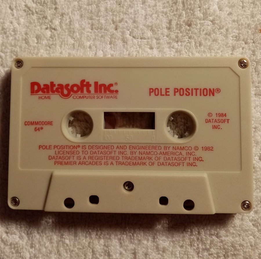 Jeu Commodore 64 Pole Position U.S. Gold - Version 1984, Très Bon état