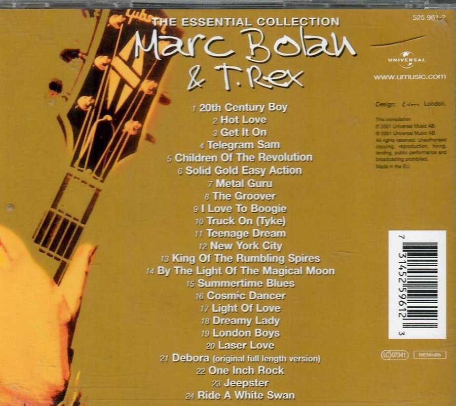 Marc Bolan & T. Rex The Essential Collection Köp på Tradera (585767647)