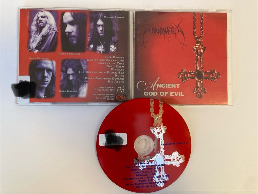 CD Unanimated - Ancient god of evil 1st press, .. | Köp på Tradera