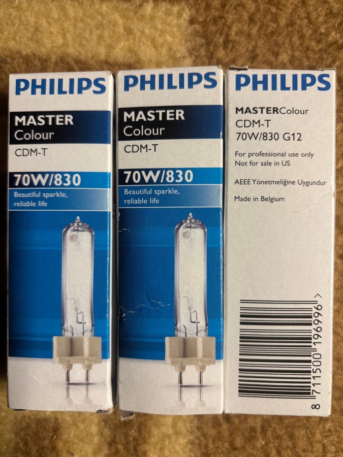 Philips Master Colour CDM-T 70W/830 G12 , 3 Sty.. | Köp på Tradera