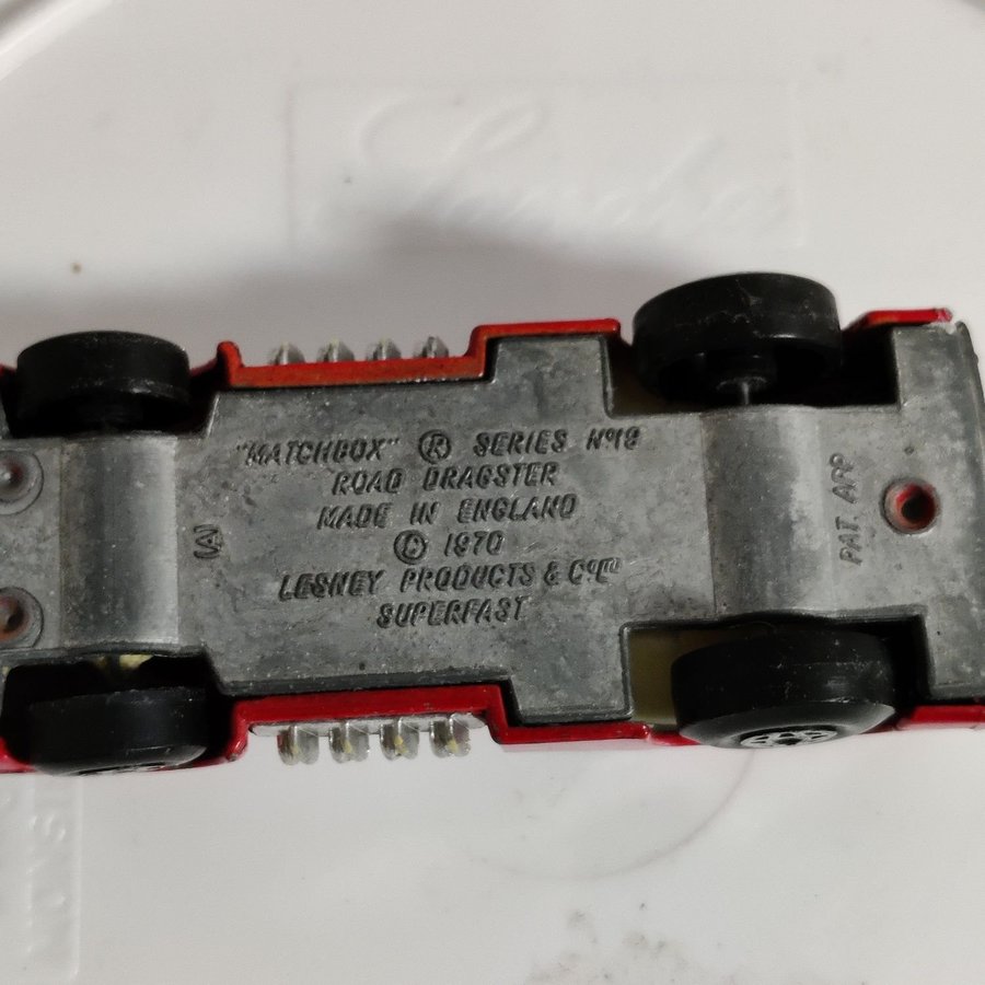 Voiture Miniature Matchbox Superfast – Road Dragster N°19, 1970, Fabriquée En Angleterre, échelle 1:9