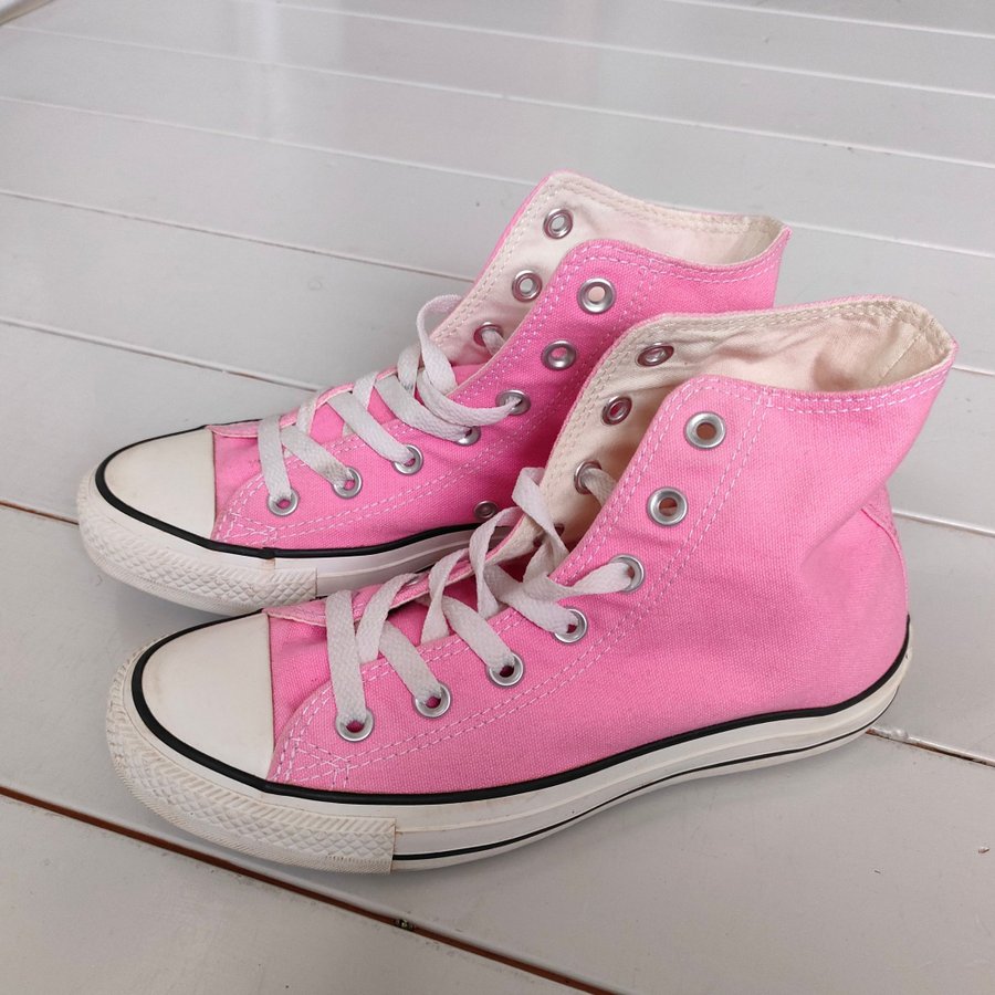 Converse All Star hoga skor i rosa storlek 37 5 Kop pa Tradera 650571929