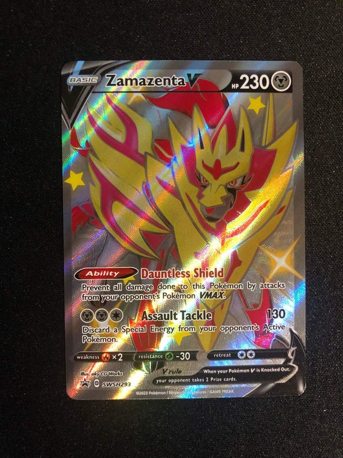 Zamazenta V - SWSH293 Shiny Full Art Ultra Rare Promo - Crown