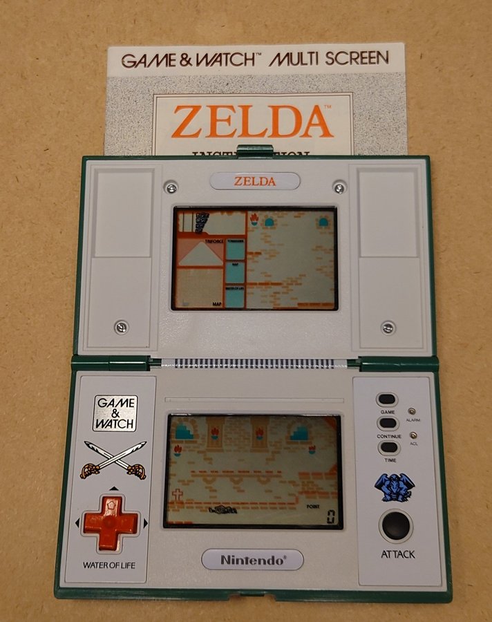 Game & Watch Zelda Multi Screen + Manual, Serie.. Køb på Tradera