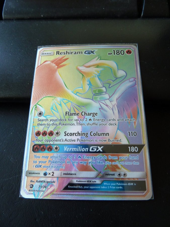 Reshiram GX - 71/70 - Secret Rare - Pokemon Singles » Sun & Moon