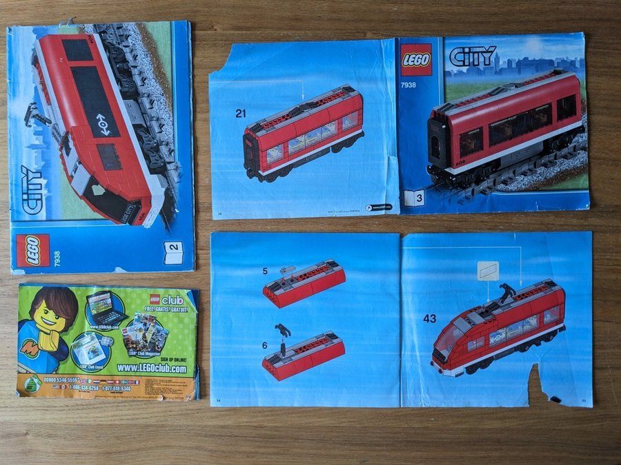 Instruktioner / Manual Till Lego 7938 Passenger. | Köp På Tradera.