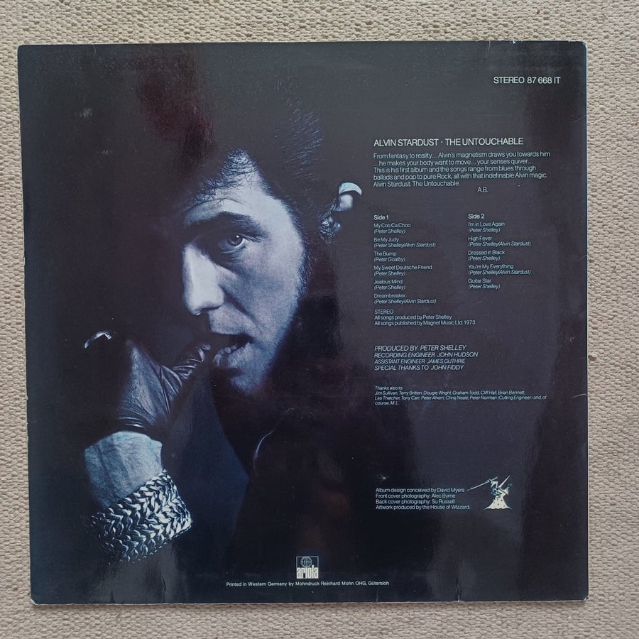 Alvin Stardust - The Untouchable Vinylskiva | Köp på Tradera