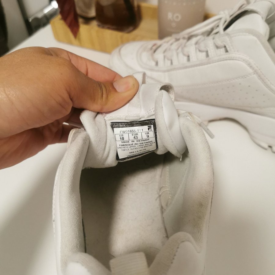 Fila Disruptor II vita sneakers storlek 43 Kop pa Tradera 645140529