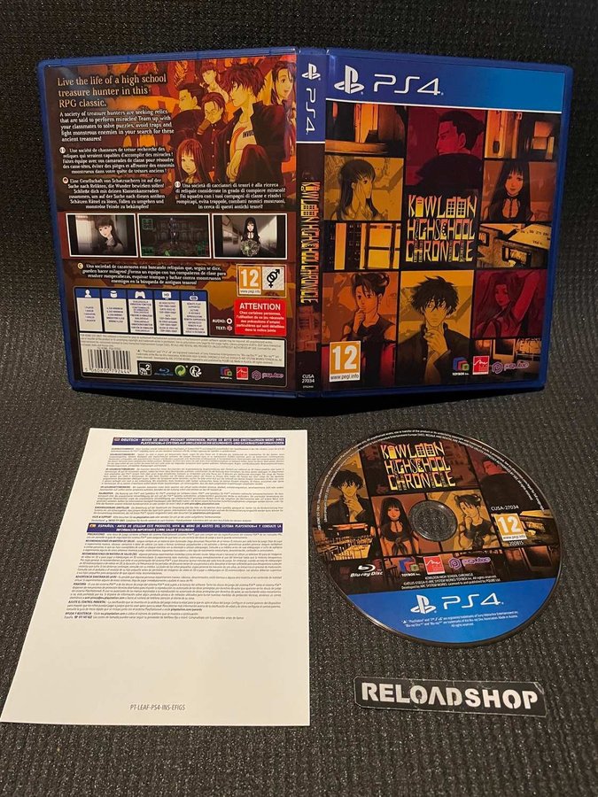 Jeu Kowloon High-School Chronicle PS4 - Neuf Sous Blister, Genre Action-aventure RPG, PEGI 12