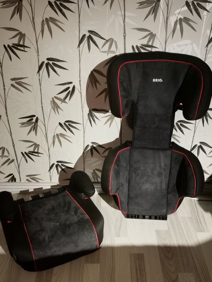 Brio caro bilbarnstol svart rod