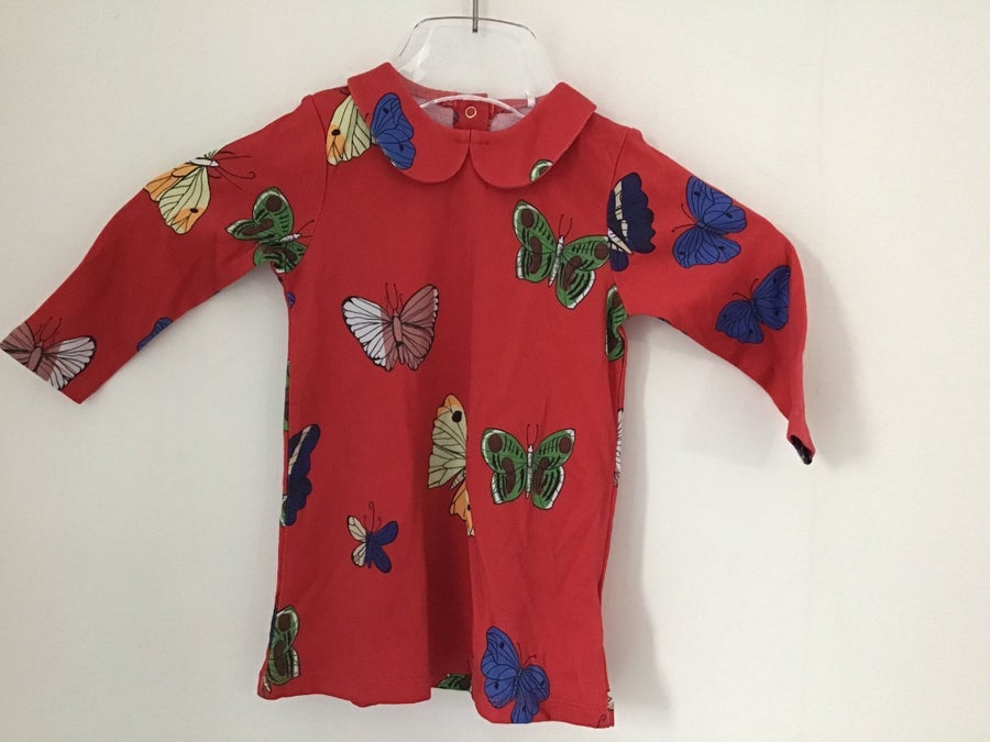 mini rodini butterfly dress Mini Rodini 80/86 ny rd klnning, Butterflies