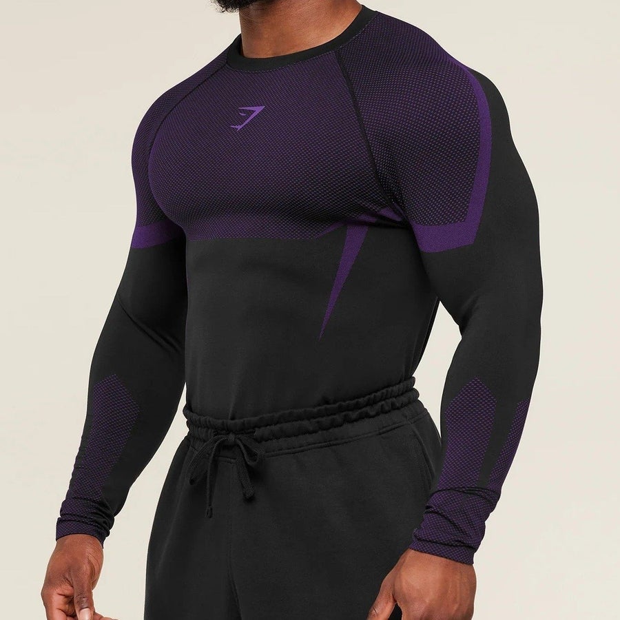 Gymshark Onyx 5.0 Seamless Long Sleeve T-Shirt .. | Köp på Tradera