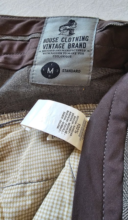 House Clothing Vintage Brand gra byxor storlek M