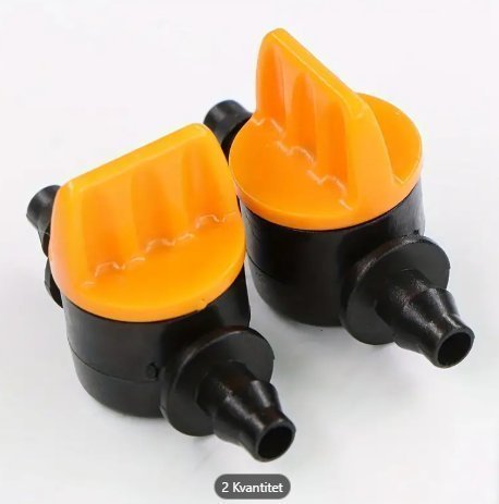 50 St Droppbevattningsventil 4/7 Mm Ytterdiameter 6