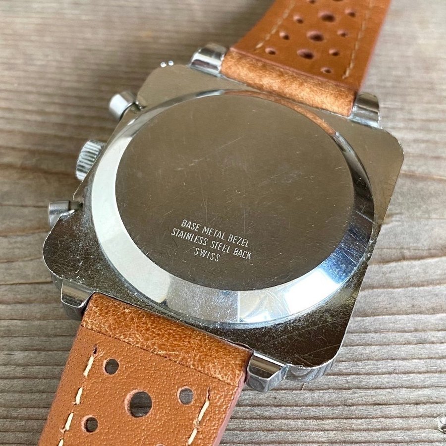 Andre Rivalle Chronograph Poor Man s Monaco Swiss Racing Rally Kronograf Its koral
