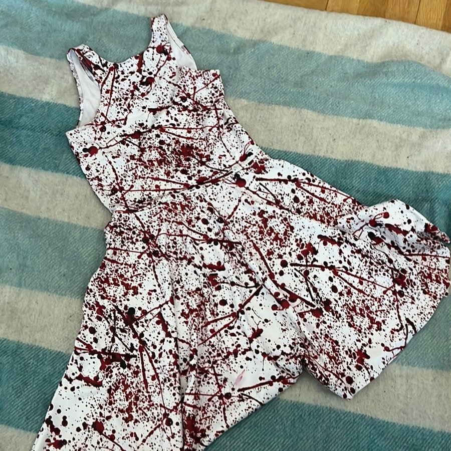 Black Milk Clothing Blood Splatter Skater Dress. Strl M
