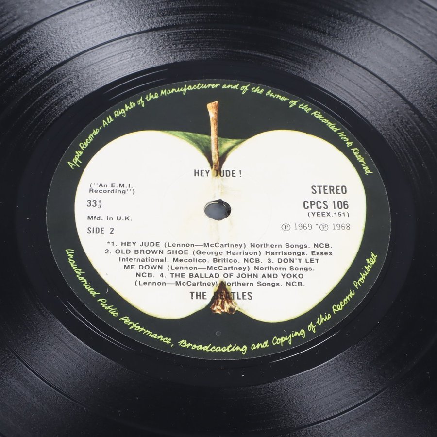 UK盤/The Beatles Hey Jude The Beatles U.K. Singles/Apple original