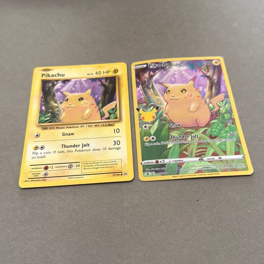 Pikachu 35/108 Pikachu 5/25 Pokemonkort | Kp p Tradera (728442995)