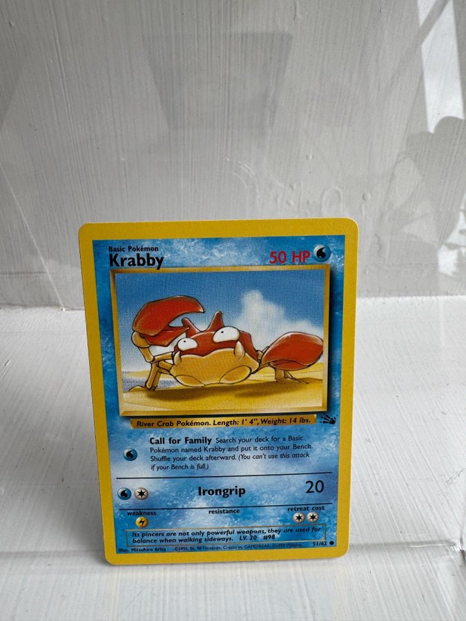 Se produkter som liknar Krabby 51/62 Fossil Pokemonkort p Tradera  (723311366)