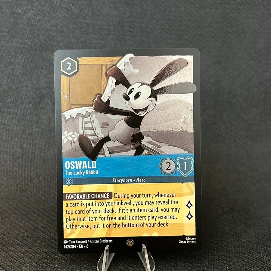 Oswald The Lucky Rabbit Disney Lorcana TCG Kort | Kp p Tradera (732196228)