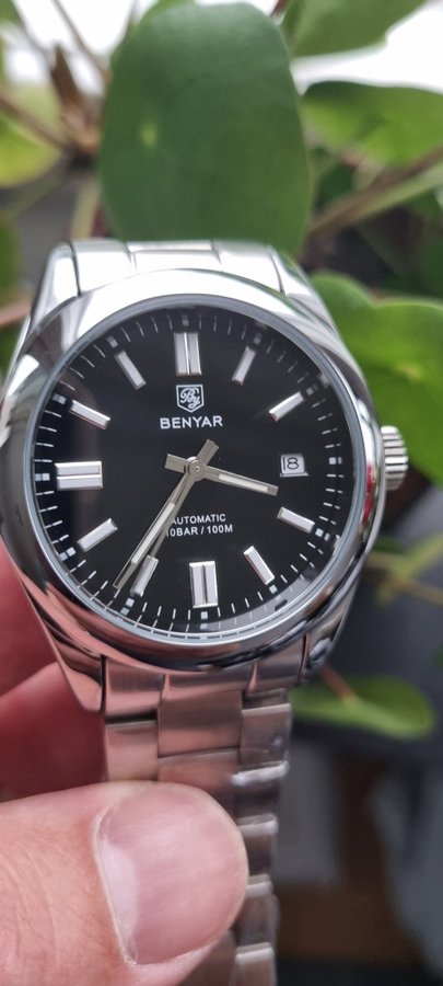 BENYAR Men's Watch Automatic Mechanical Wristwatches Men Brown