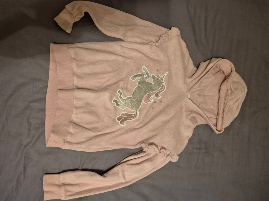 rosa-hoodie-storlek-122-128-k-p-p-tradera-655447029