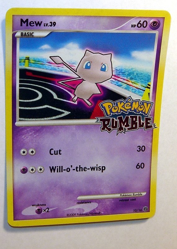 MEW Lv.39 60HP RARE PROMO NYTT POKEMON KORT 10/16