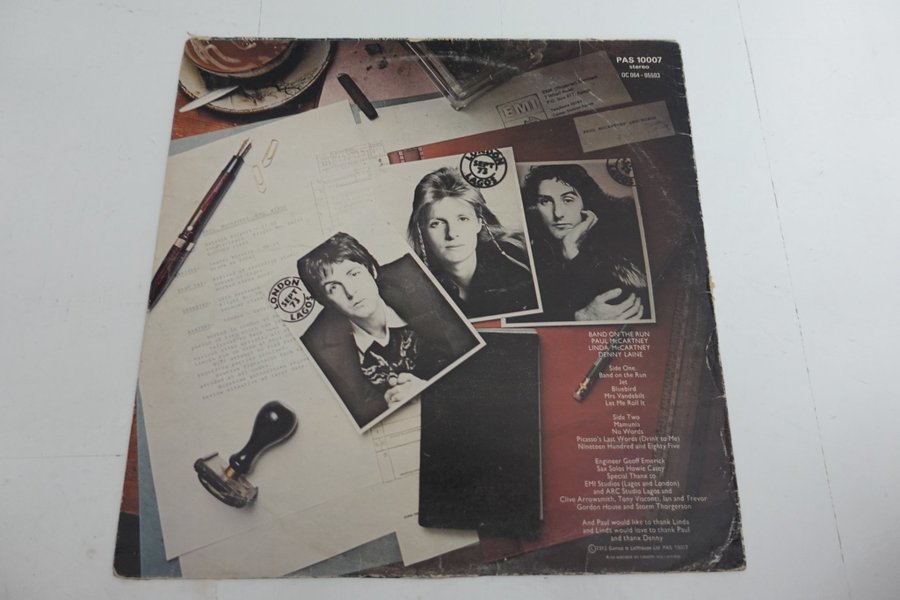 Paul McCartney & Wings Band On The Run (Vinyl) Köp på Tradera