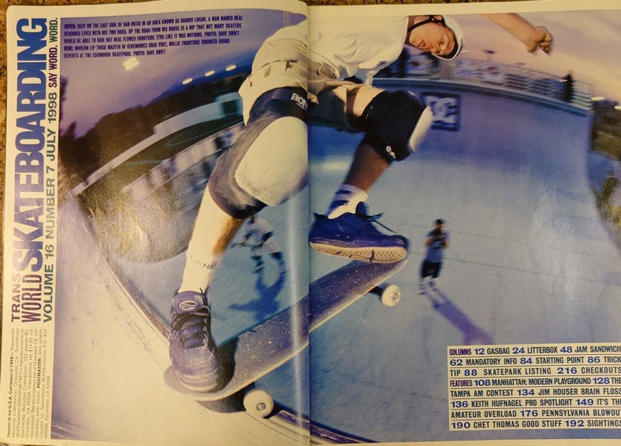 Transworld Skateboarding Magazine Volume 16 #1 January 1998