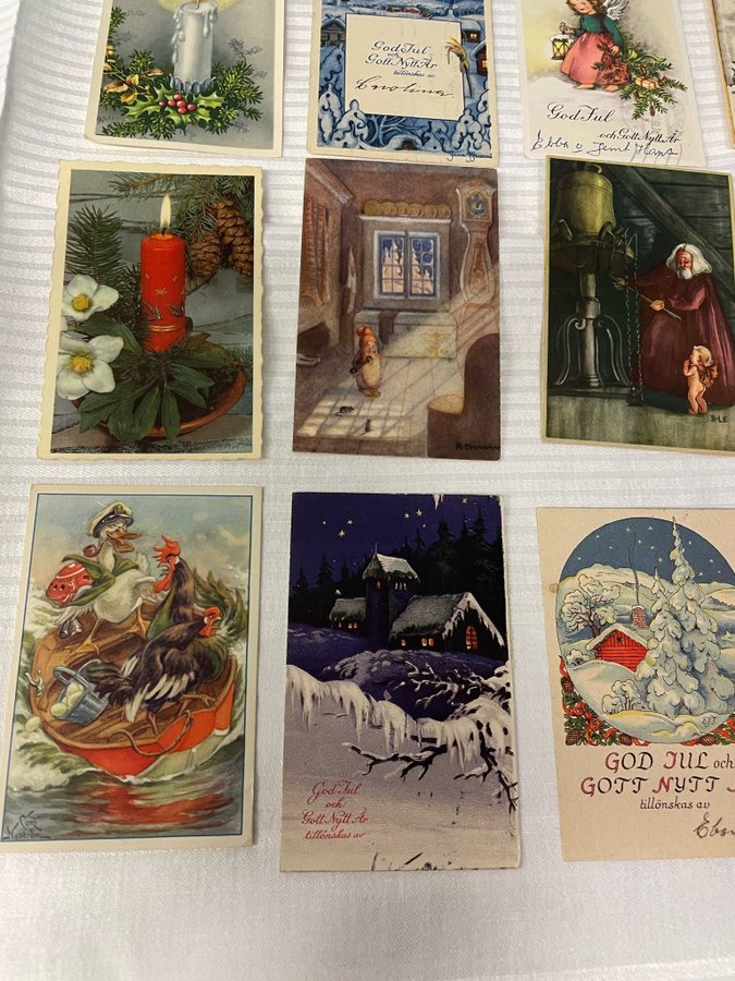Se produkter som liknar God Jul/Glad påsk Vykort på Tradera (625593382)