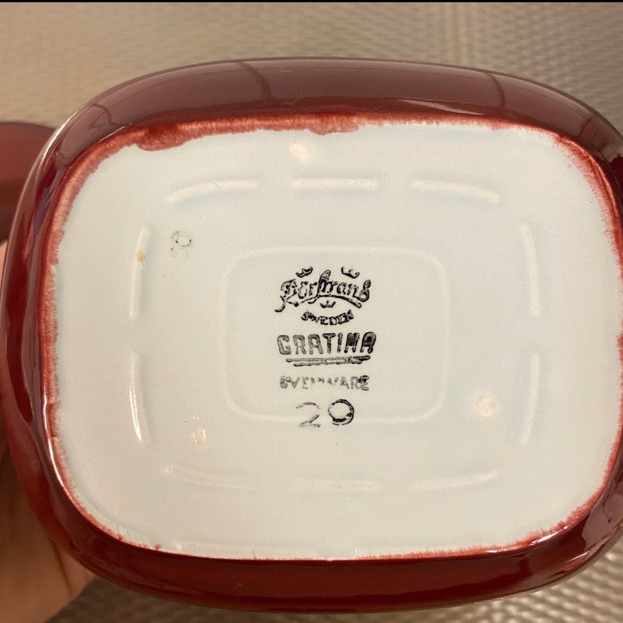 Se produkter som liknar Rörstrand Gratina röd, mörkrö.. på Tradera ...