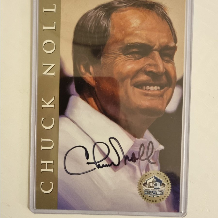 Chuck Noll Autographed 1998 "Ron Mix" Hall Of F.. Köp på Tradera