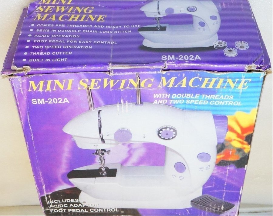 MINI SEWING MACHINE SM202A MINI SYMASKIN Köp på Tradera (616714826)