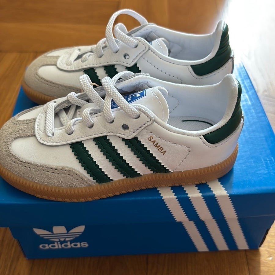 adidas gazelle silver green womens adidas Samba Xlg Shoes - Unisex - Shadow Green / Chalk White / Gum