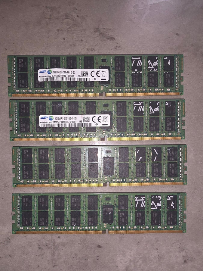 64GB (4x16GB) Samsung DDR4-2133 ECC Reg RDIMM –.. | Köp på Tradera