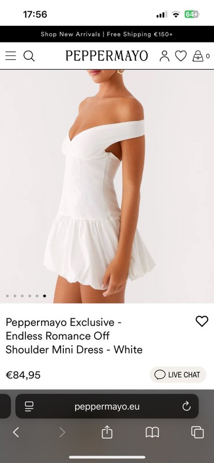 NY Peppermayo vit klnning XXS 32 Endless Roman.. | Kp p Tradera  (724468882)