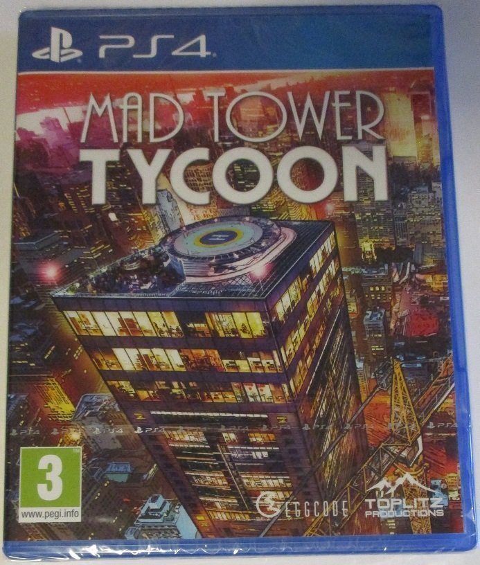 Mad Tower Tycoon Sony Playstation 4 Brand New PS4 Toplitz Productions