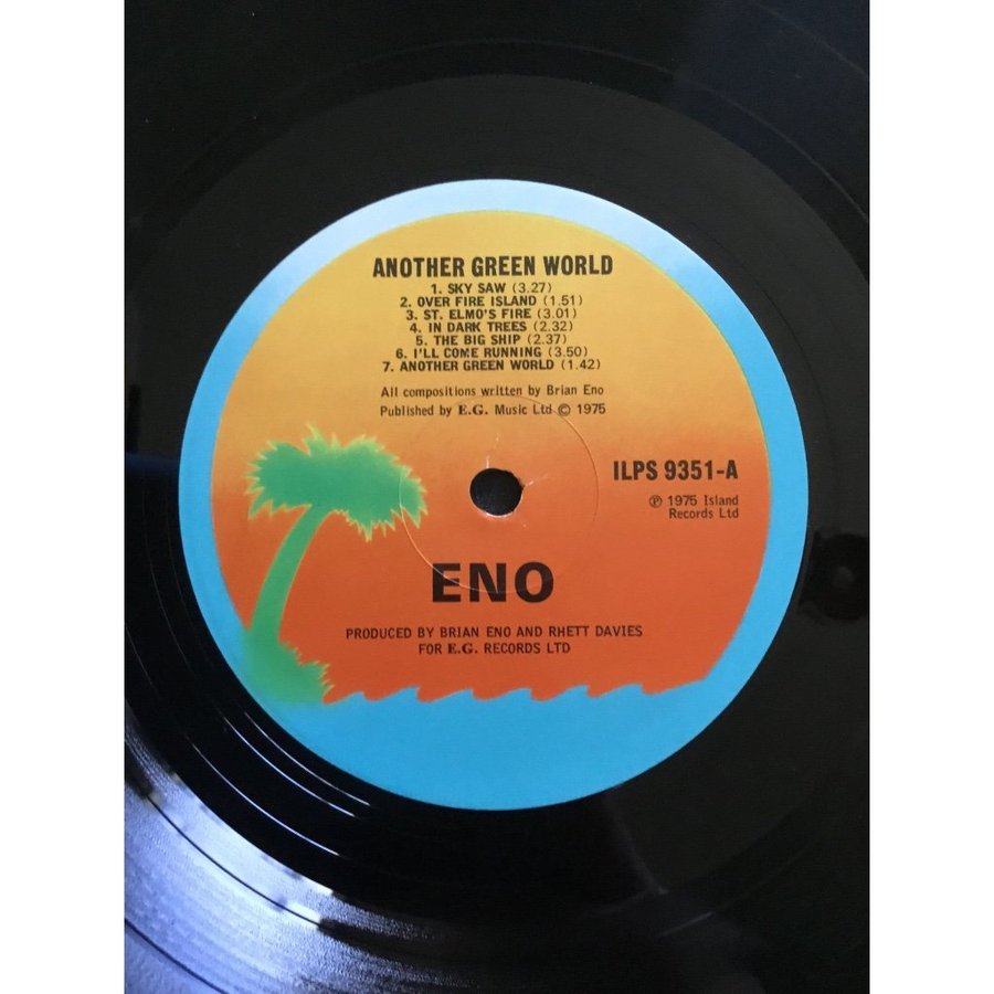 1975 Eno アナザーグリーン ワールド Ilps 9351 (イギ | legaleagle.co.nz