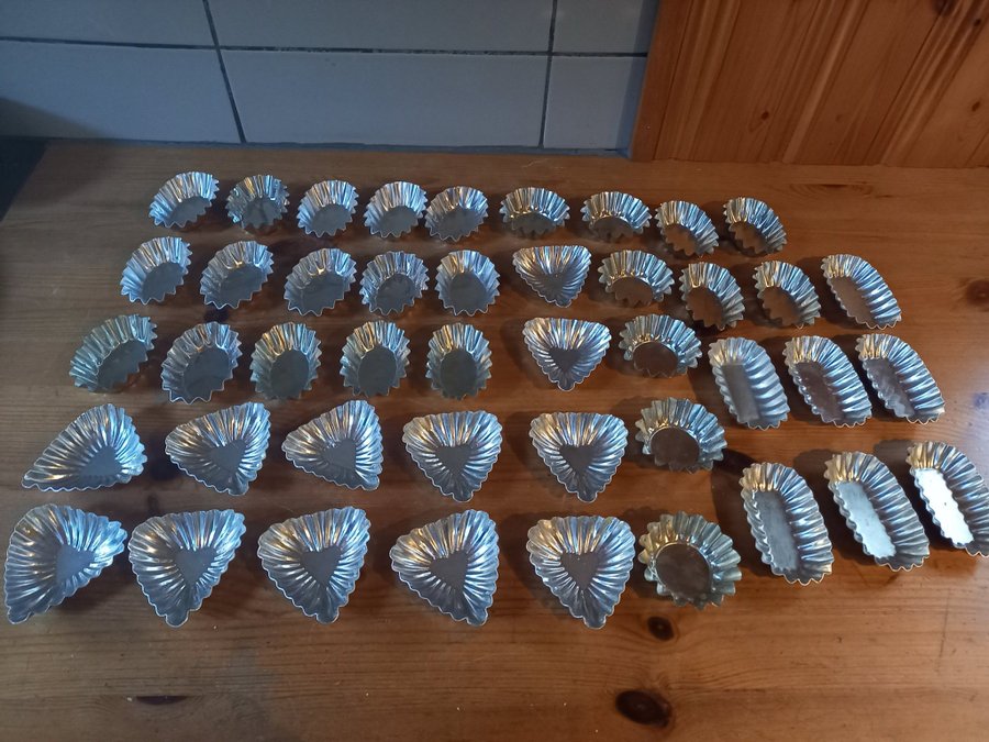 44 formar till mandelmusslor mandelmusselformar.. Köp på Tradera