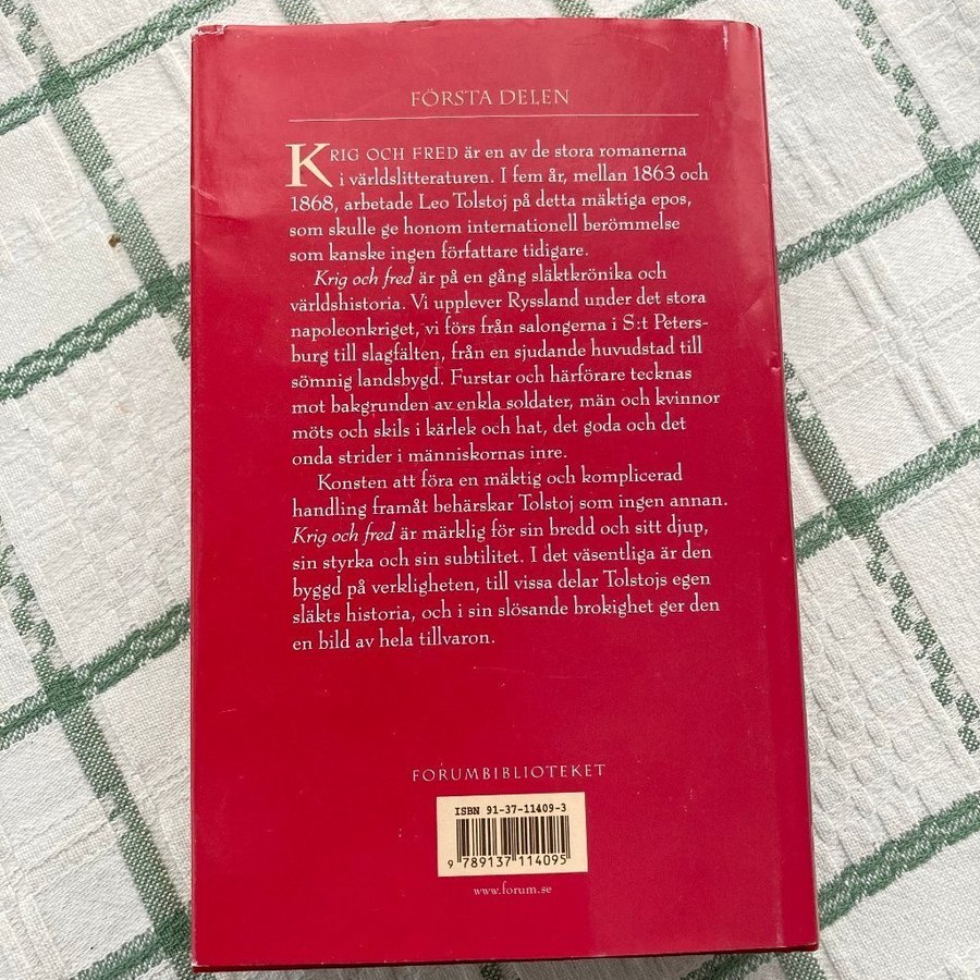 Krig och Fred Del 1 Leo Tolstoj Köp från Rivergate på Tradera