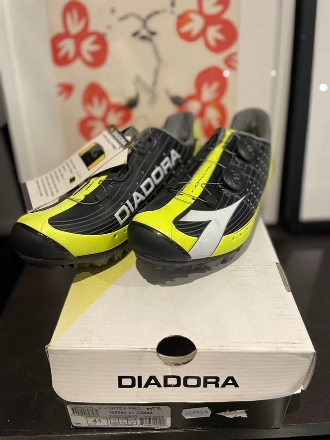 Diadora X Vortex Pro MTB Cykelskor Svart Gul St. Kop pa Tradera 645179894