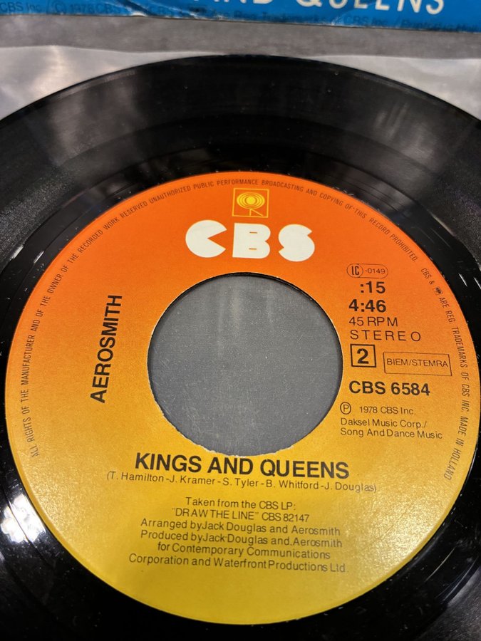 Vinyl! Singel 7”! Aerosmith Come Together! Köp på Tradera